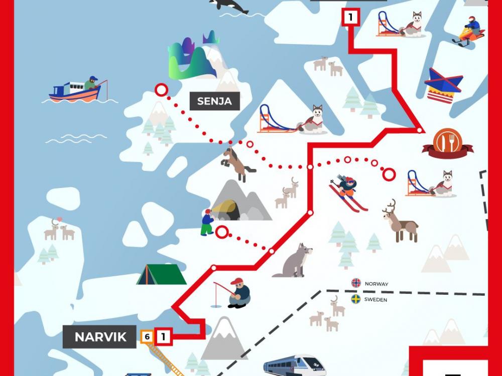 Arctic Route  Tromsø - Narvik - Tromsø 915